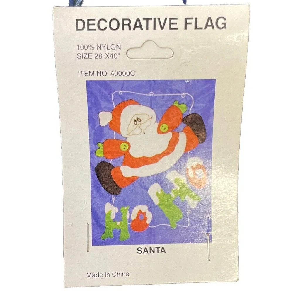 Christmas Santa Decorative Garden Flag 28